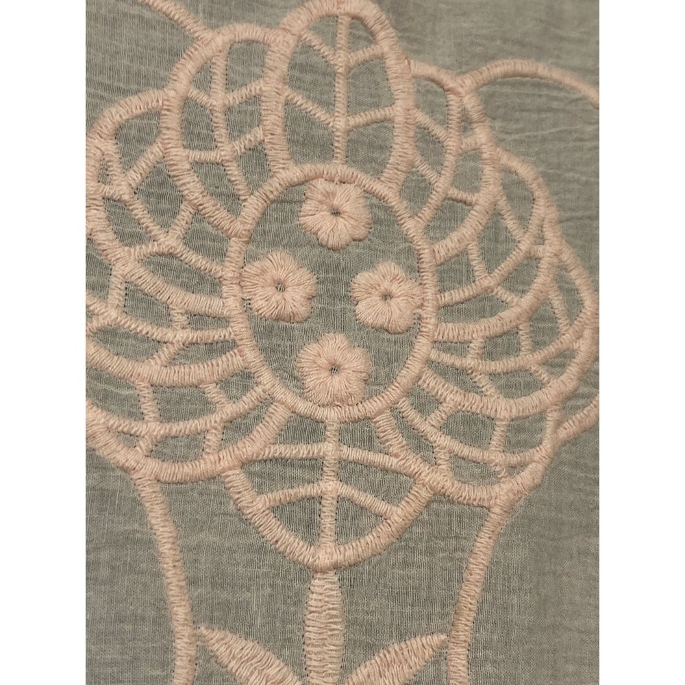 New Directions Pink Embroidered Blouse - Size M - Picture 6 of 6